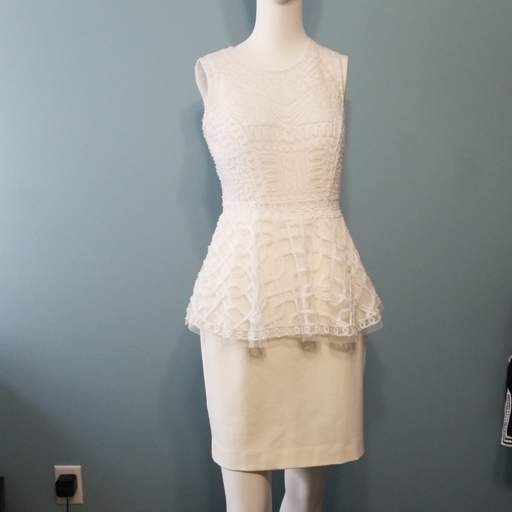 Catherine malandrino ivory dress